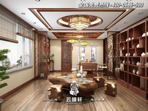 現代中式辦公室裝修窗簾窗戶如何搭配？