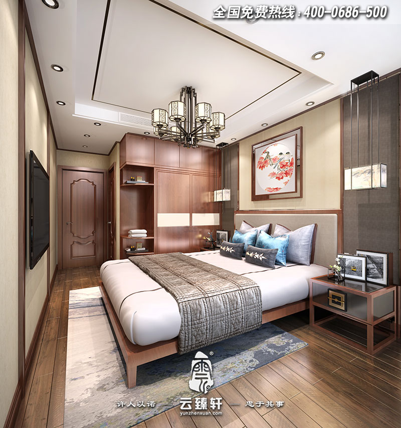 新中式臥室設(shè)計(jì)圖片